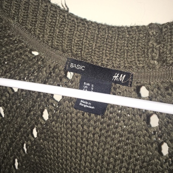 H&M army green cardigan - Picture 2 of 5